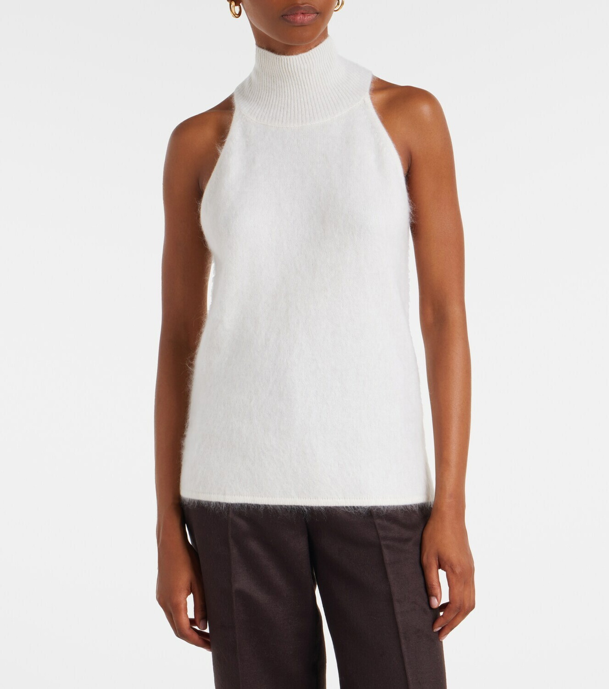 Lisa Yang Leya knitted cashmere tank top
