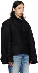 EGONlab Black Raglan Tailoring Blazer
