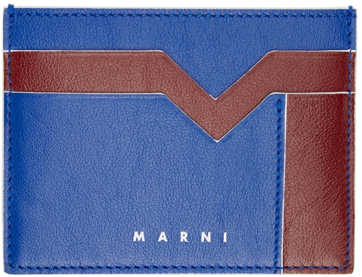 Photo: Marni Blue & Burgundy M Graphic Card Holder