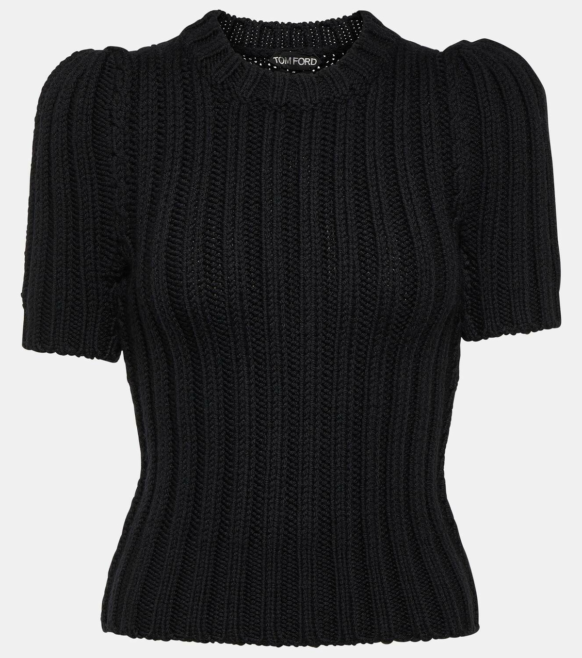 Tom Ford Ribbed-knit virgin wool T-shirt
