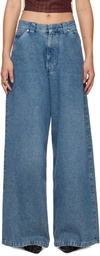 AMBUSH Blue Baggy Jeans