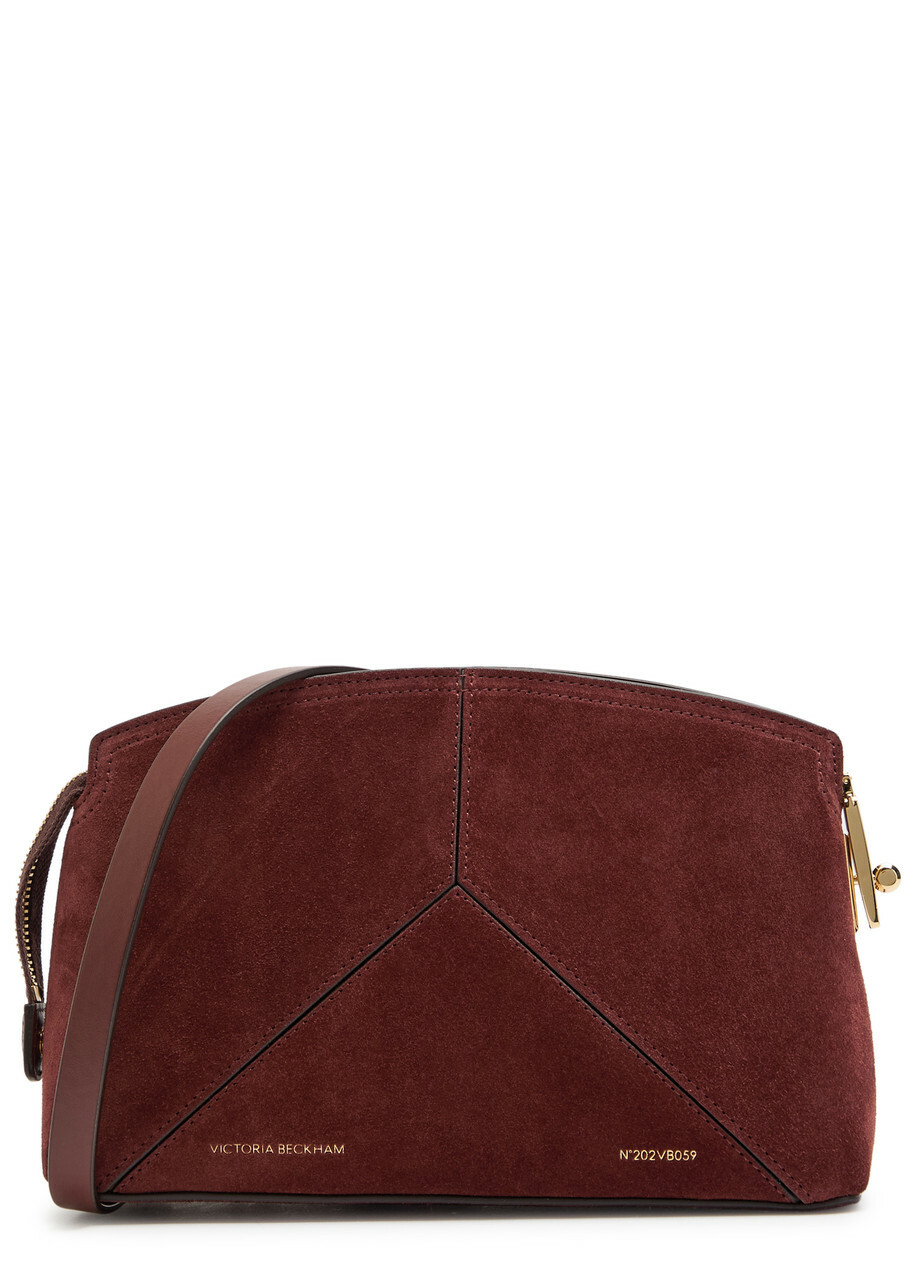 Victoria Beckham Victoria Suede Crossbody bag - Dark Brown - One Size