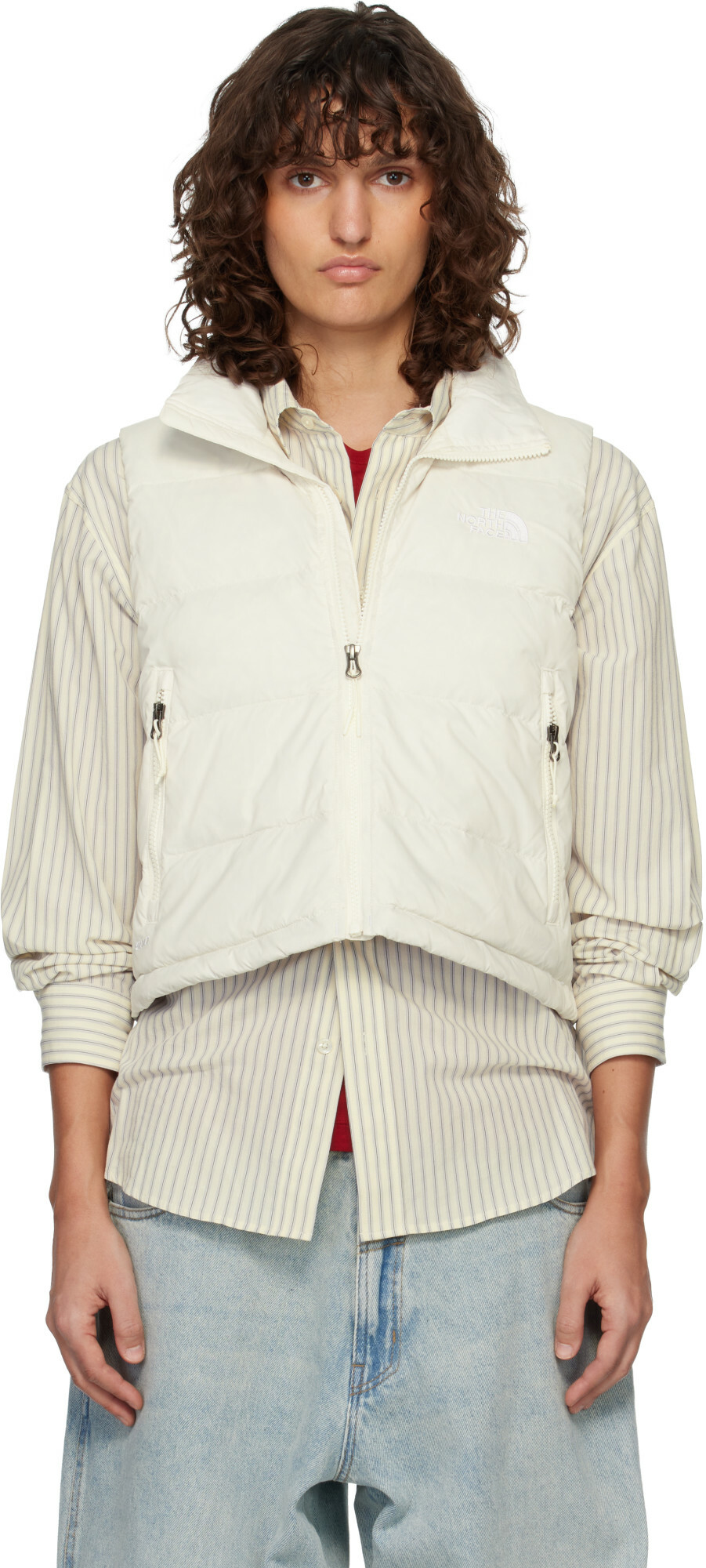 The North Face White Hydrenalite A-Line Down Vest