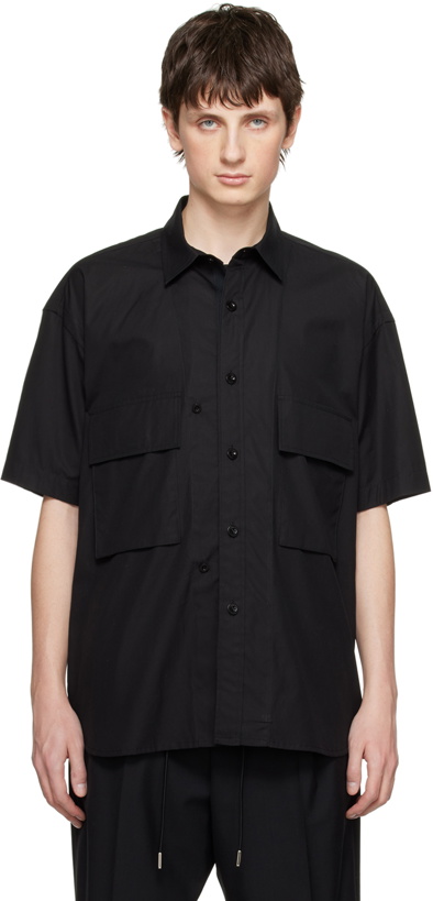 Photo: sacai Black Buttoned Shirt