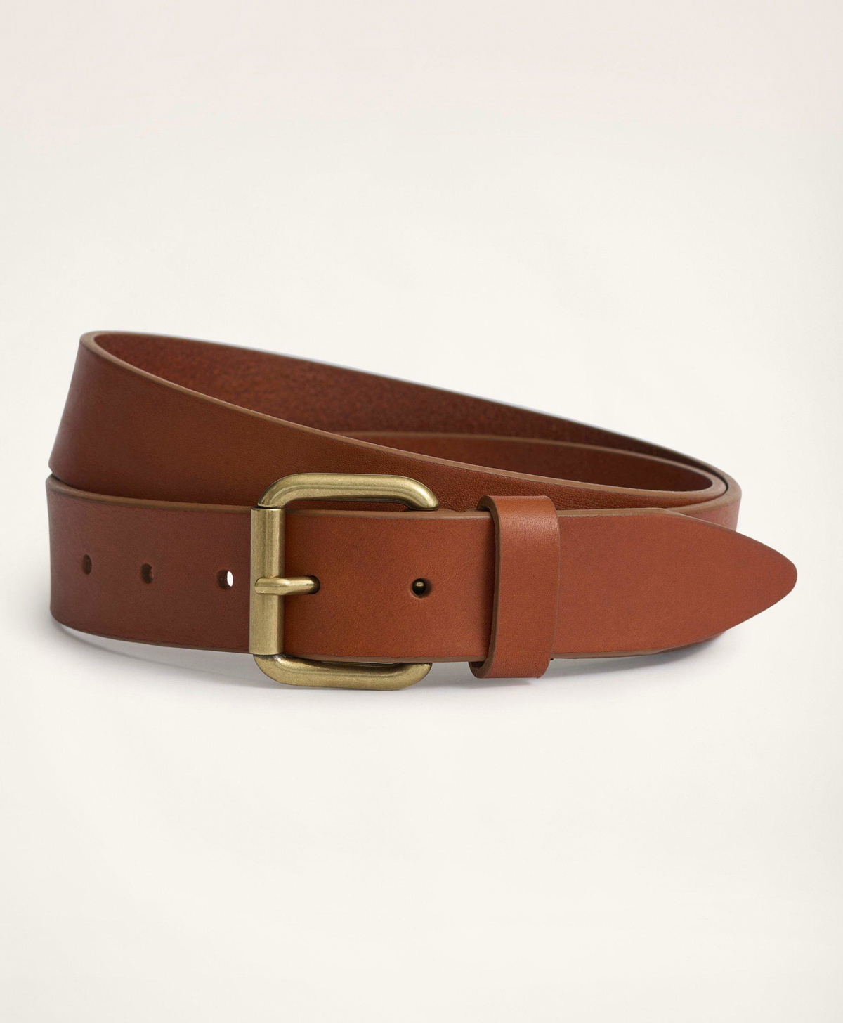 Brooks Brothers Men's Embossed Leather Belt