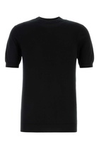 Fedeli Black Cotton Sweater