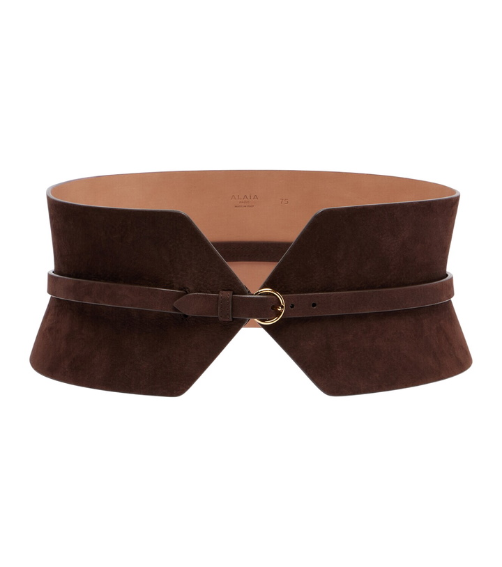Photo: Alaïa Suede corset belt