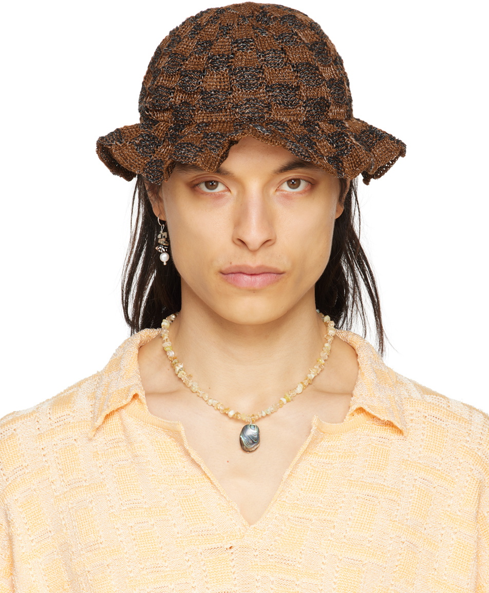 Isa Boulder SSENSE Exclusive Brown Delusion Hunting Cap Isa Boulder