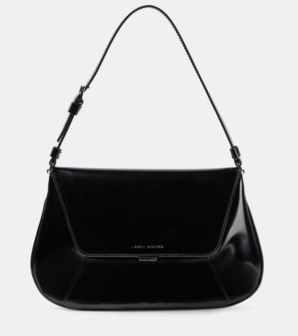 Amina Muaddi Ami leather shoulder bag