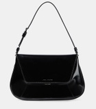 Amina Muaddi Ami leather shoulder bag