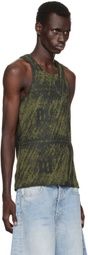 MISBHV Khaki Trapezoid Tank Top