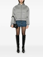 WARDROBE.NYC Grey Zip-Up Hoodie
