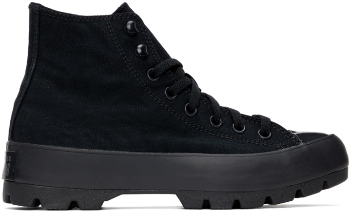 Photo: Converse Black Chuck Taylor All Star Lugged High Sneakers