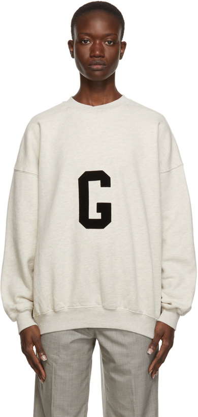 Photo: Fear of God Beige 'G' Sweatshirt