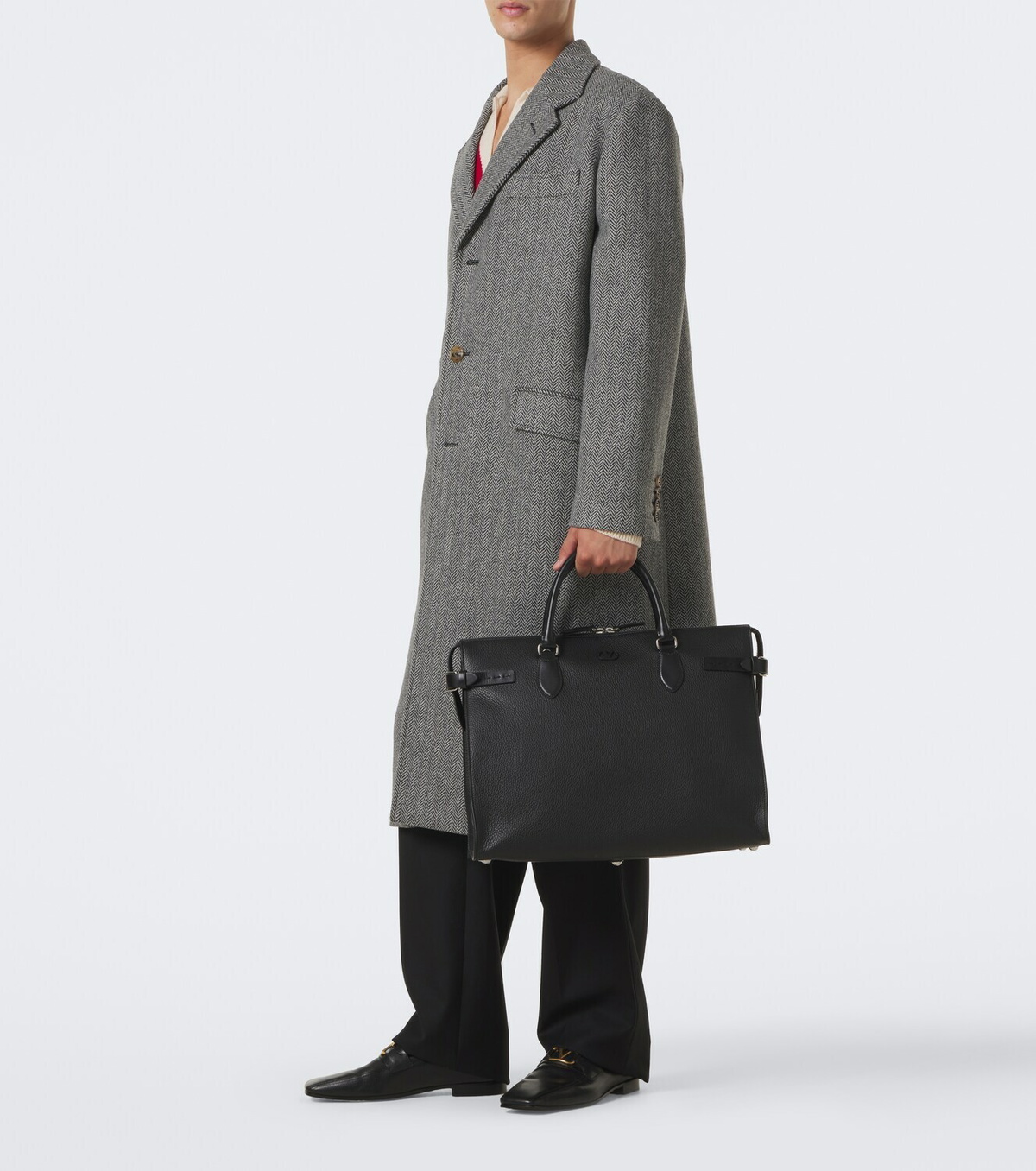 Valentino Garavani VLogo leather briefcase