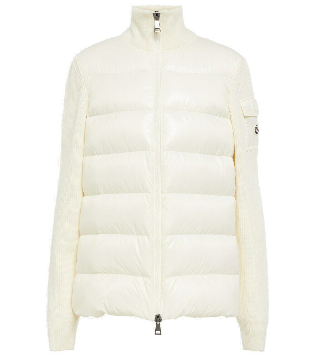 Moncler - Down-paneled virgin wool jacket Moncler