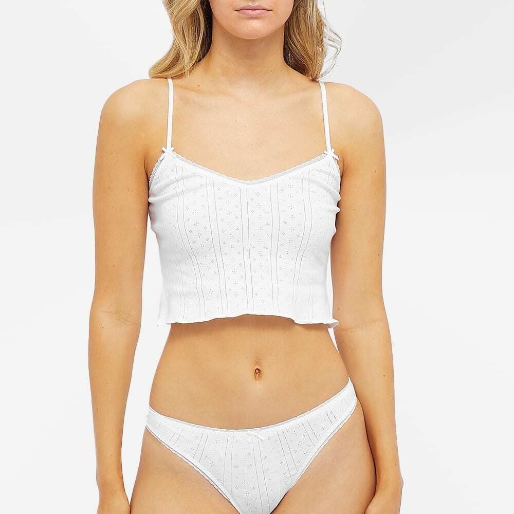 Cou Cou Women's The Cami Pointelle in White Cou Cou