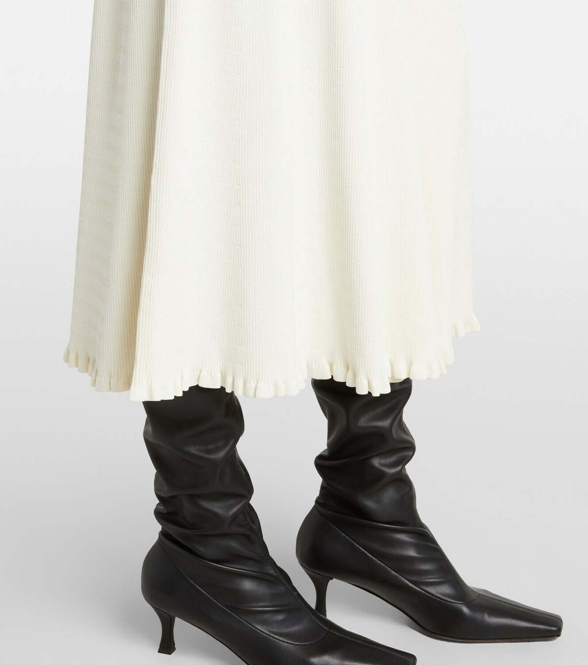 Proenza Schouler White Label Stina ribbed-knit midi skirt