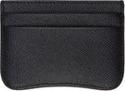 AMI Paris Black Leather Paris Paris Card Holder