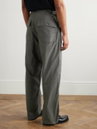 Kaptain Sunshine - Baker Straight-Leg Cotton Trousers - Gray
