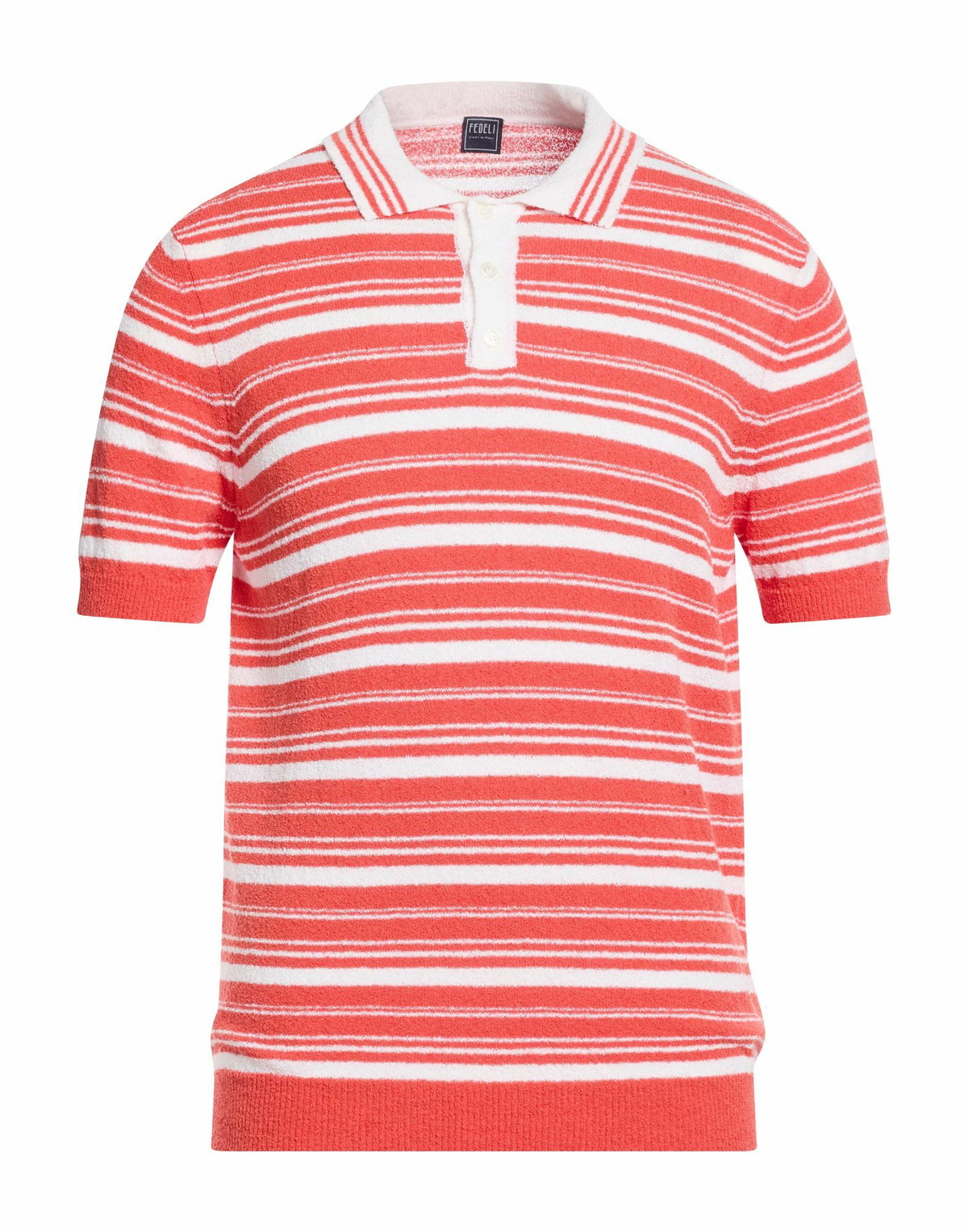 Fedeli Mens Sweater in Tomato red