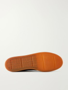 Officine Creative - Militia 002 Suede-Trimmed Leather Sneakers - Brown