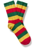KAPITAL - Striped Printed Cotton-Blend Socks