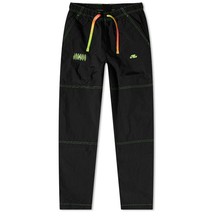 Photo: Air Jordan Men's Flight Mvp Pants in Black/Electric Green