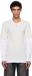 Magliano White & Beige Trauma Superslim T-shirt