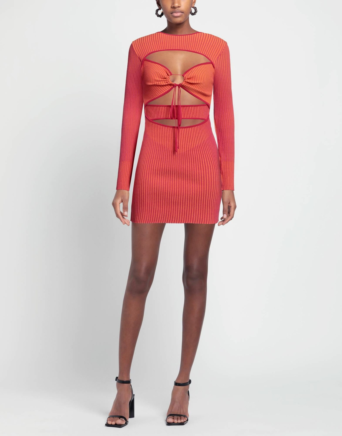 Andreādamo Womens Mini dress in Orange