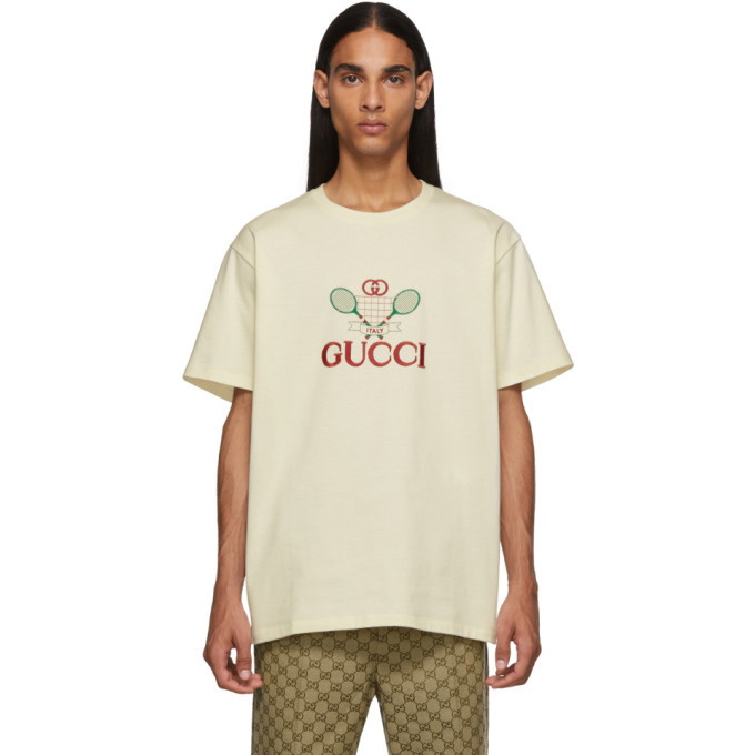 Photo: Gucci White GG Tennis Club T-Shirt
