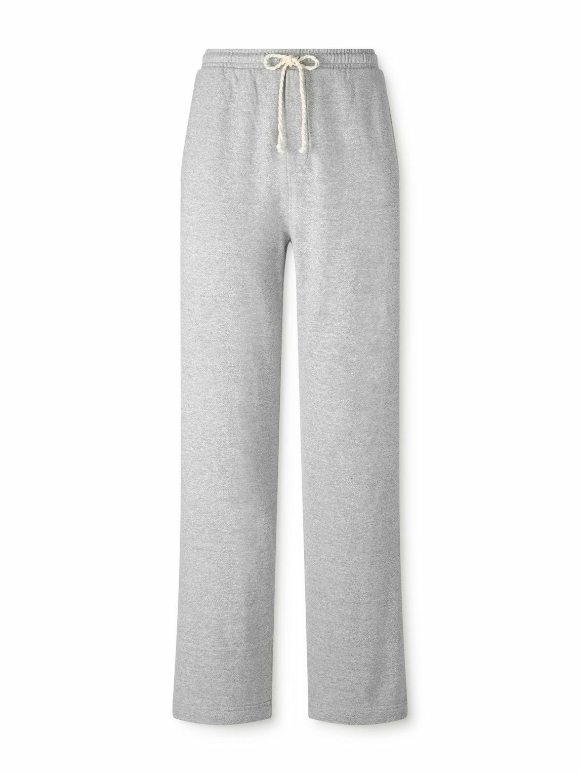 The Elder Statesman - Daily Cotton and Cashmere-Blend Jersey Sweatpants - Gray