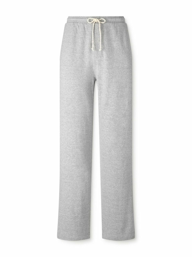 Photo: The Elder Statesman - Daily Cotton and Cashmere-Blend Jersey Sweatpants - Gray