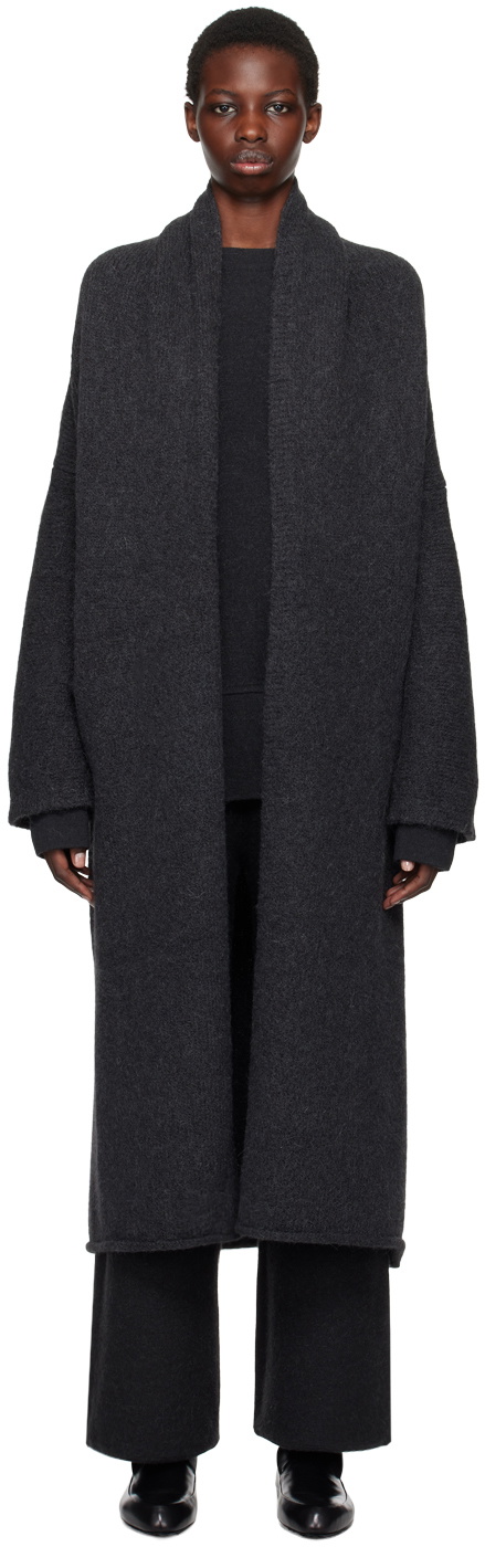 Lauren Manoogian Black Long Shawl Cardigan