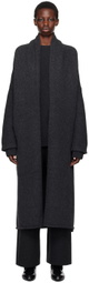 Lauren Manoogian Black Long Shawl Cardigan