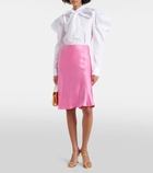 Stella McCartney Satin midi skirt