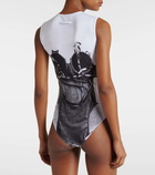 Jean Paul Gaultier Trompe l'oeil jersey bodysuit