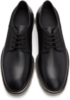 Alexander McQueen Black Slim Tread Lace-Up Derbys