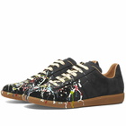 Maison Margiela Men's Painted Replica Sneakers in Black/Multi