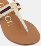 Gucci Interlocking G leather thong sandals