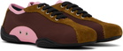 Nicole Saldaña Burgundy & Tan Simone Sneakers