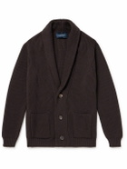 Thom Sweeney - Shawl-Collar Ribbed Merino Wool Cardigan - Brown