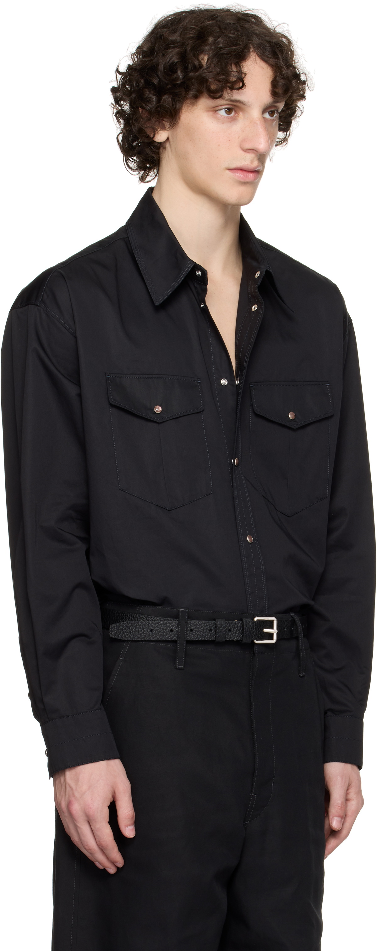 LEMAIRE Black Western Shirt Lemaire