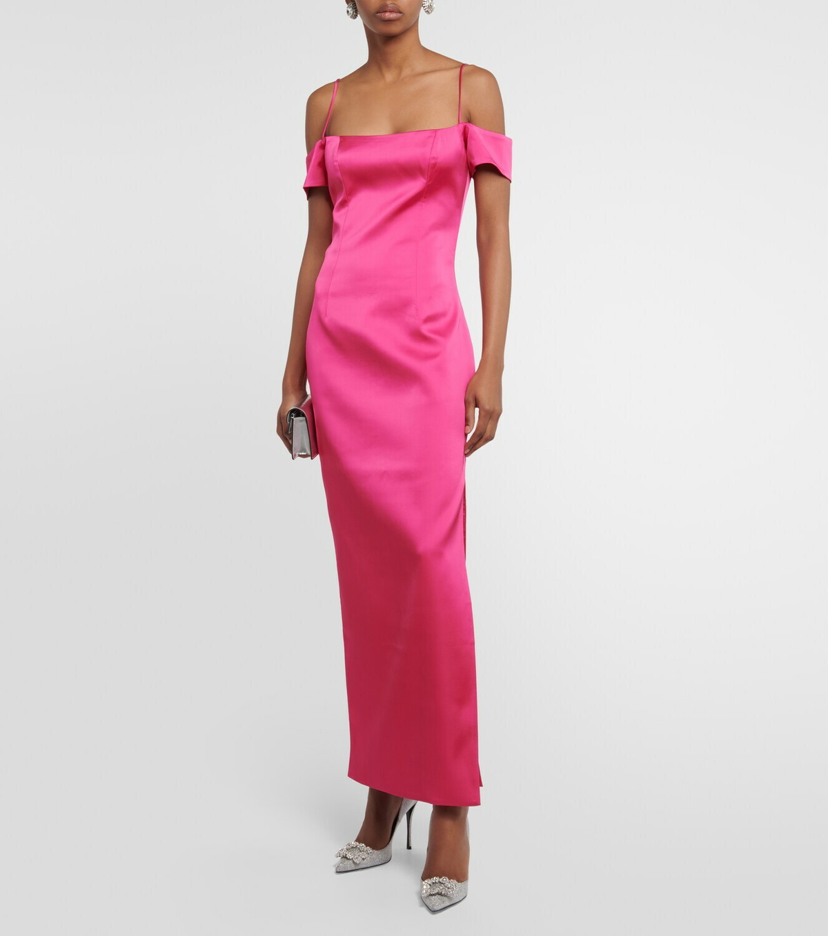 Rasario Off-shoulder satin gown Rasario