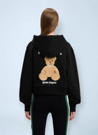 Palm Angels Logo Motif Hooded Sweatshirt