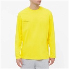 Pangaia Long Sleeve Organic Cotton T-Shirt in Saffron Yellow
