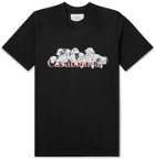 Casablanca - Printed Cotton-Jersey T-Shirt - Black