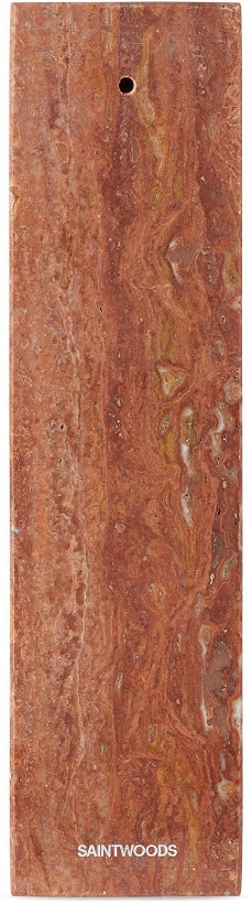 Photo: Saintwoods SSENSE Exclusive Red Marble Incense Holder