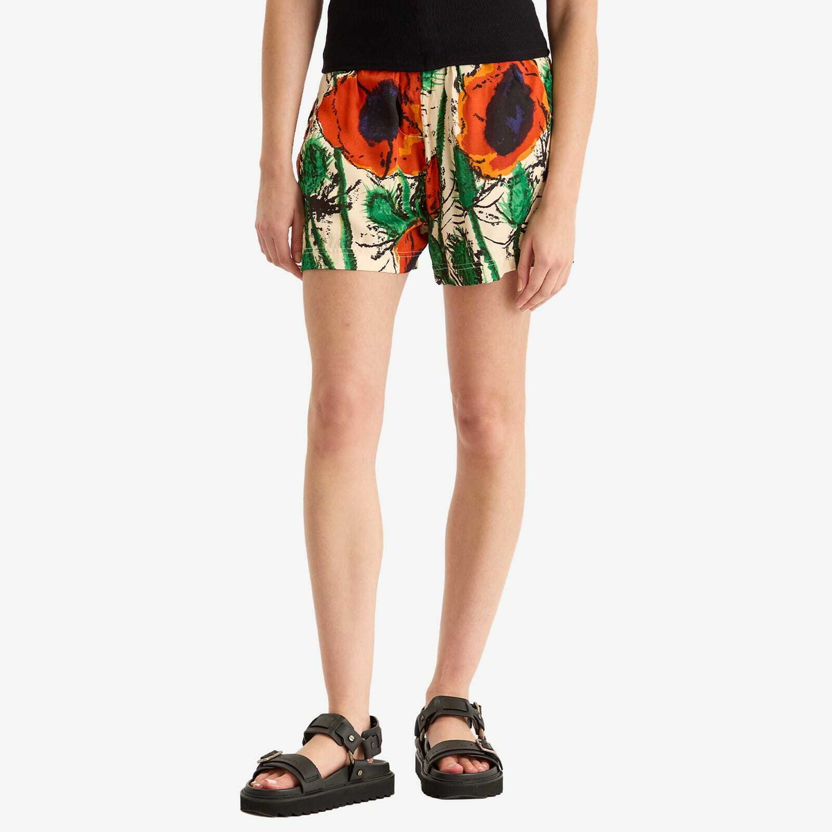 Wales Bonner Women's Ocean Shorts in Poppy Red