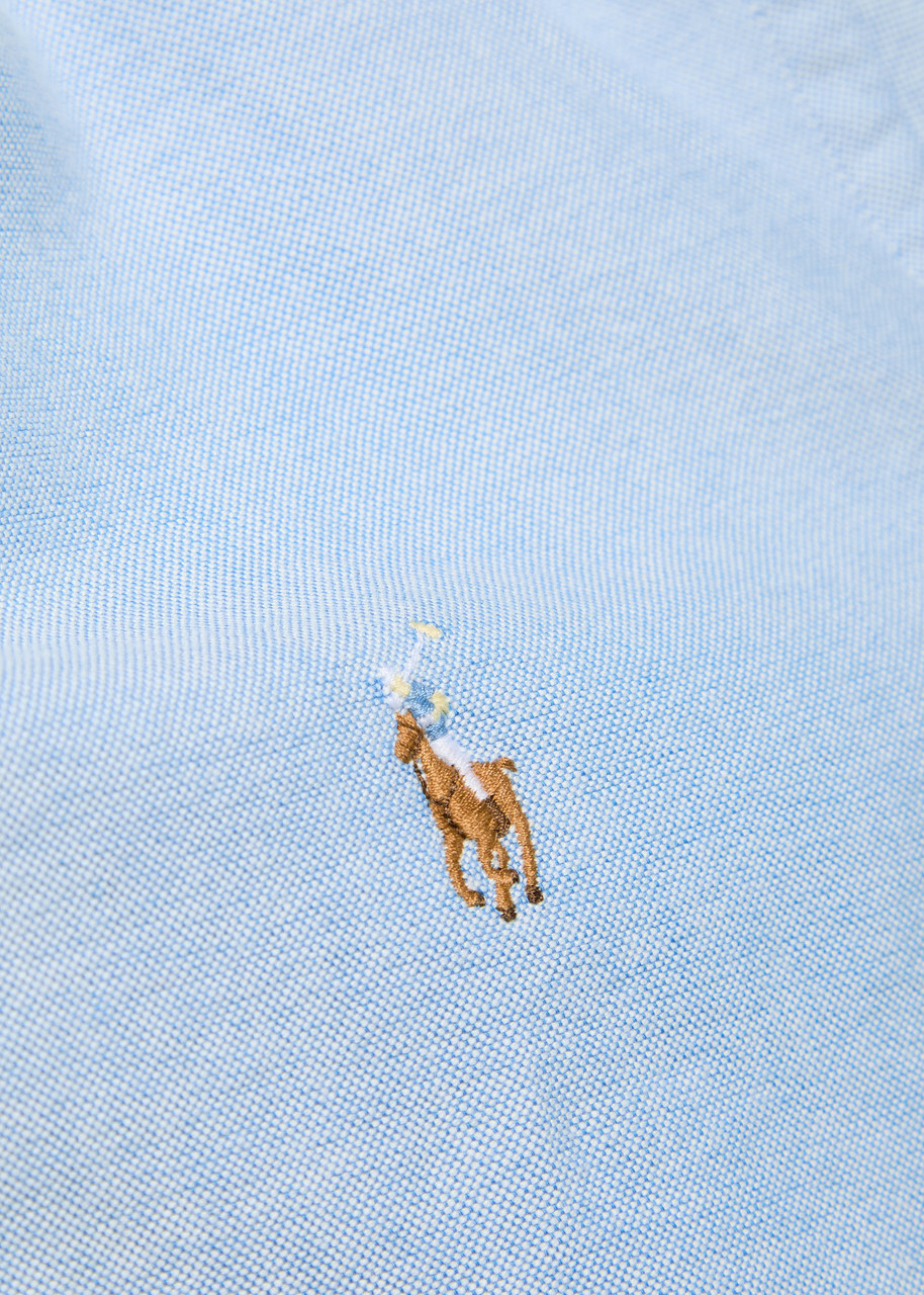 Polo Ralph Lauren Logo-embroidered Cotton Shirt Light Blue